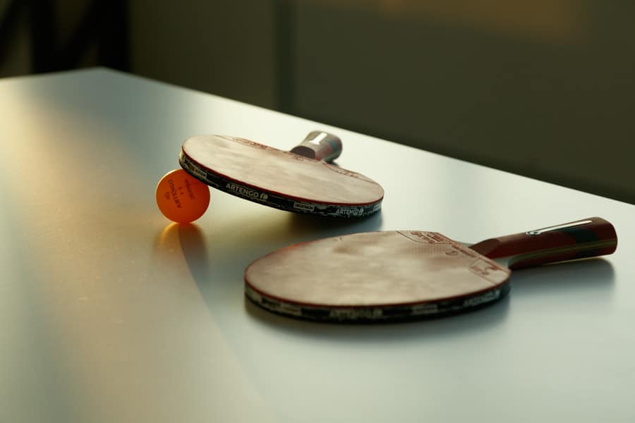 Raquettes de ping pong