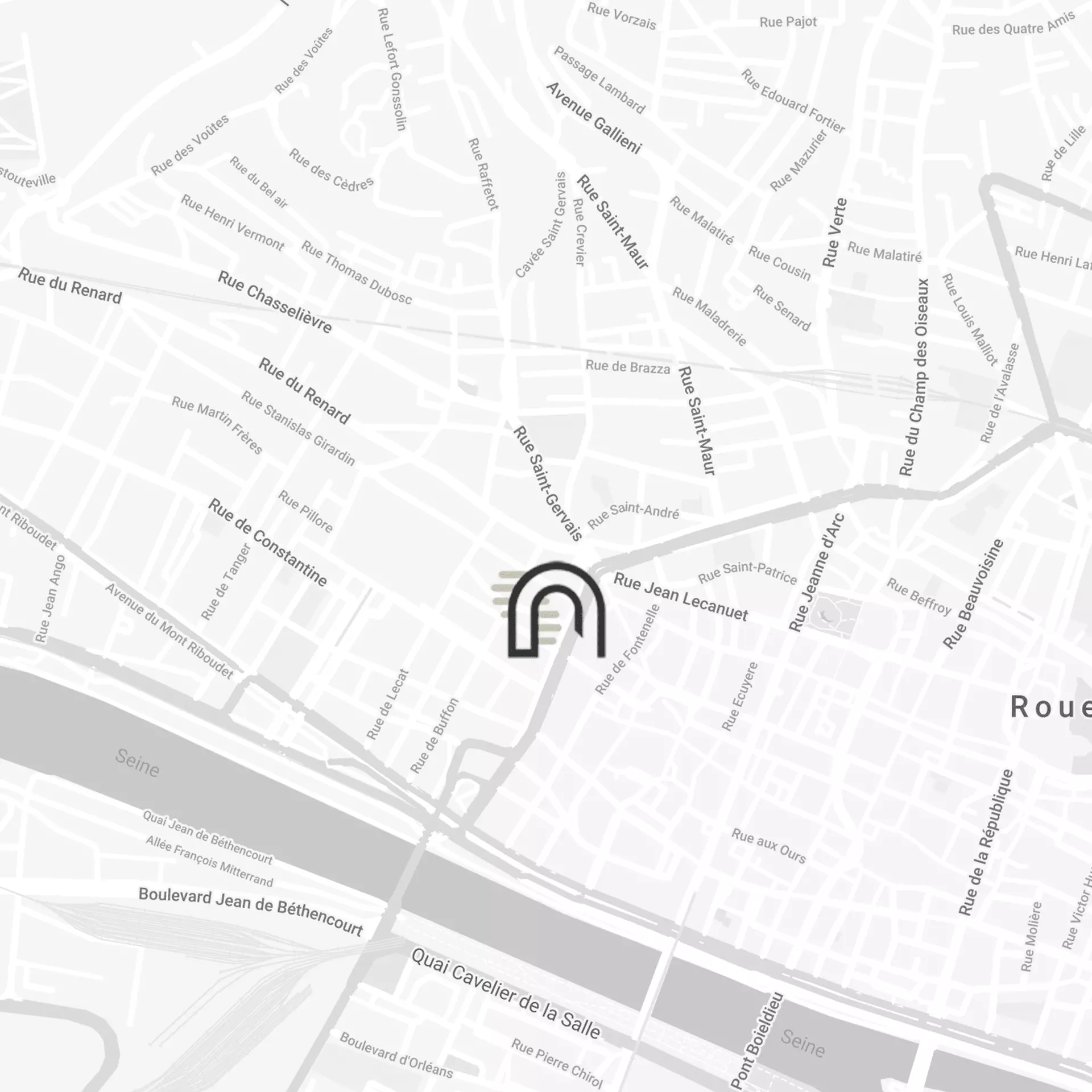 Location de bureau et coworking à Rouen : plan d'accès